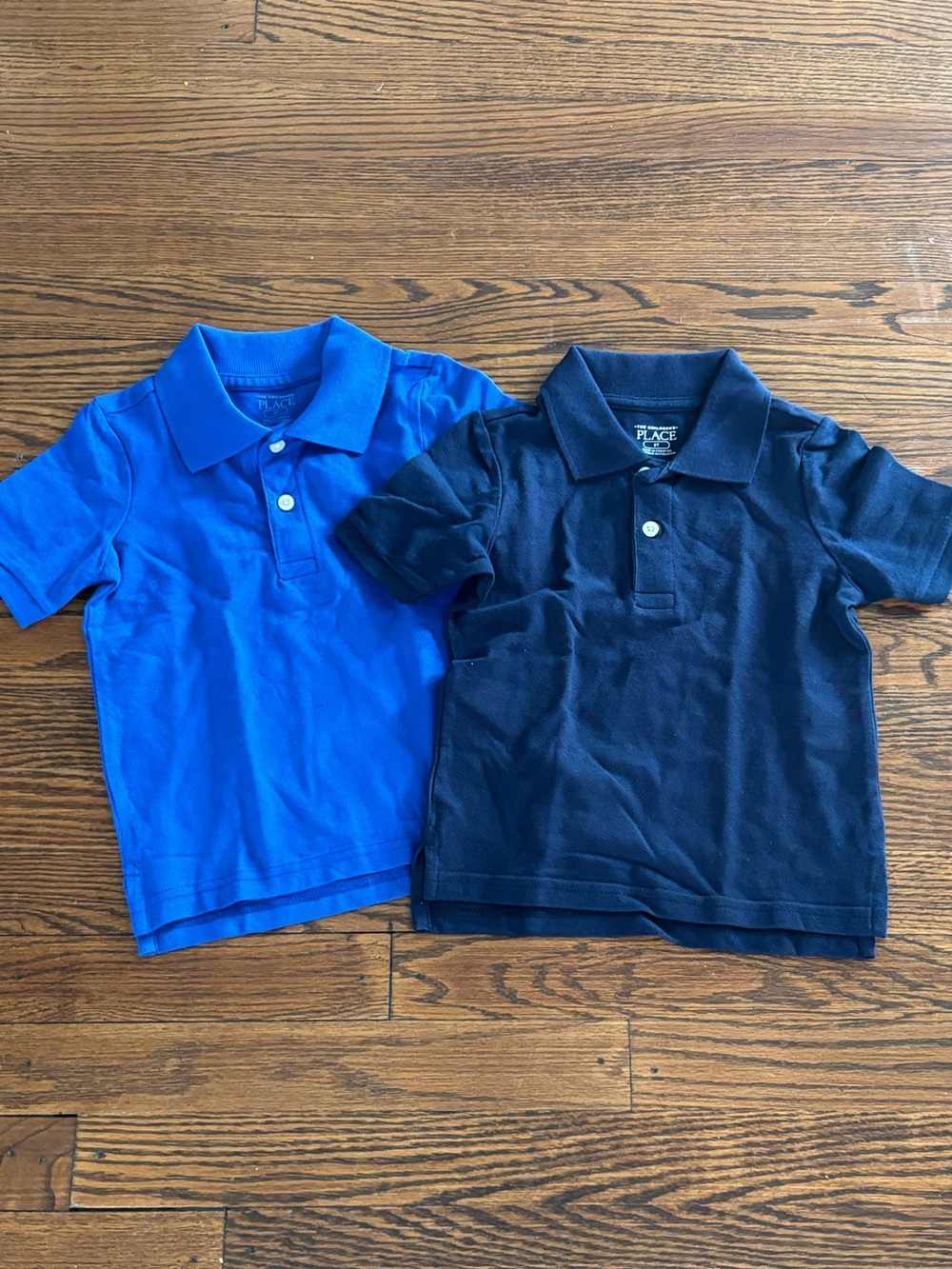 The Children's Place Polo Shirts - Bright Blue & Navy Set